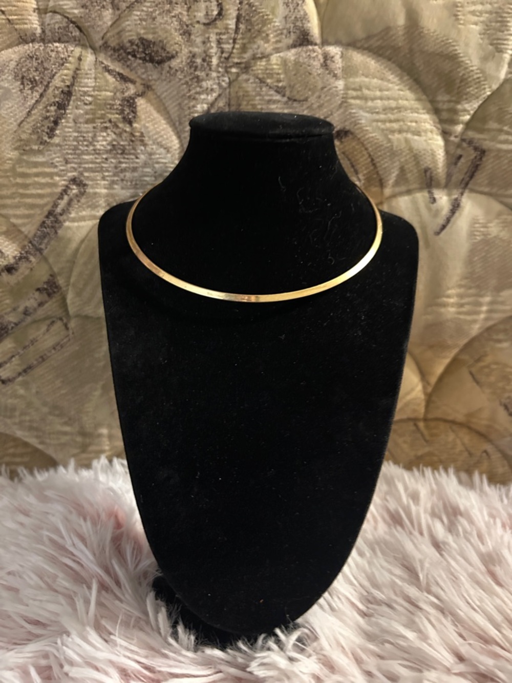Gold Collar Torque Necklace